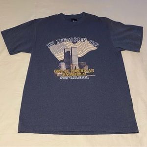 Vintage In Memory of September 11th 2001 Single Stitch T-Shirt